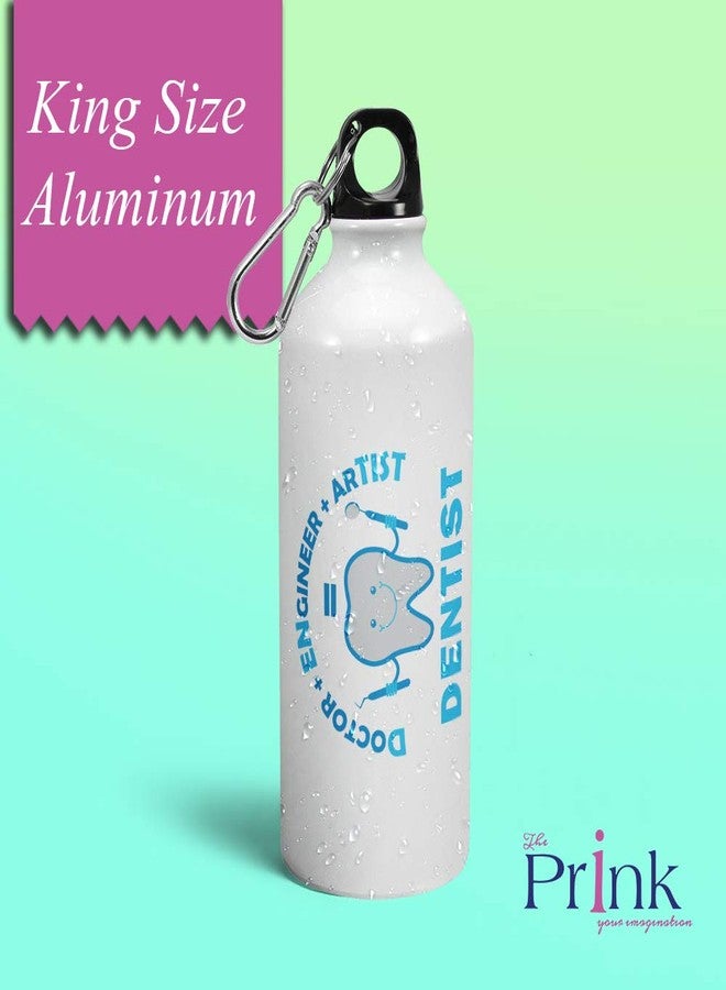 Prink Printed Dentist Sipper Water Bottle | Sipper Bottles | Designer Sippers | Water Bottles for Doctors, Dentist | for Gym, Sports |White , 600ml - Image 2